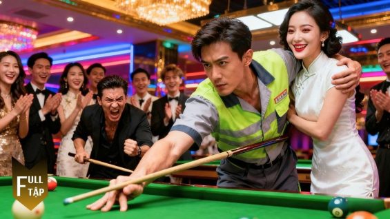 Anh lao công một tay bị khinh, lại chính là vua bi-a huyền thoại khiến cả hội trường chấn động