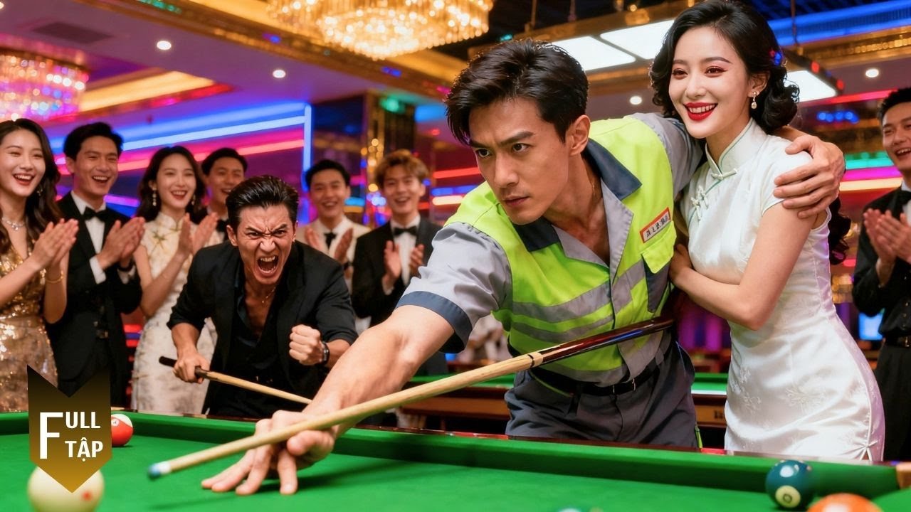 Anh lao công một tay bị khinh, lại chính là vua bi-a huyền thoại khiến cả hội trường chấn động