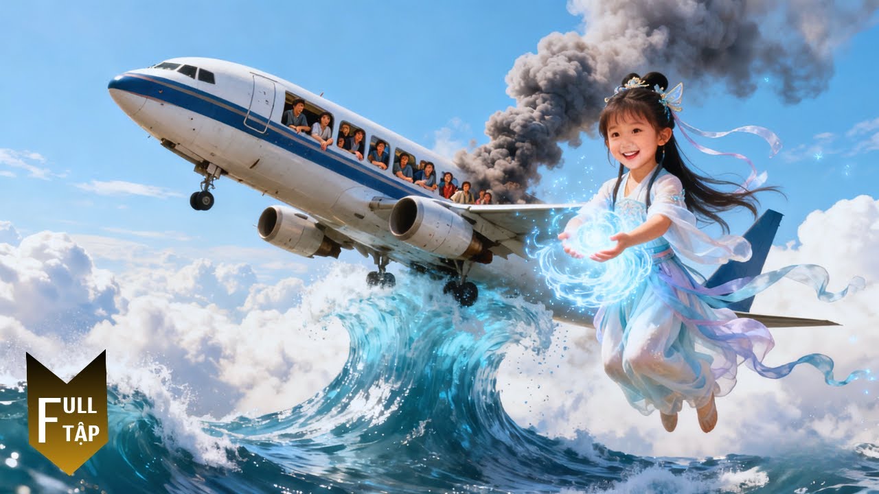 Tiểu long nữ đáng yêu lên bờ tìm ba, nào ngờ cứu cả máy bay khiến mọi người sững sờ